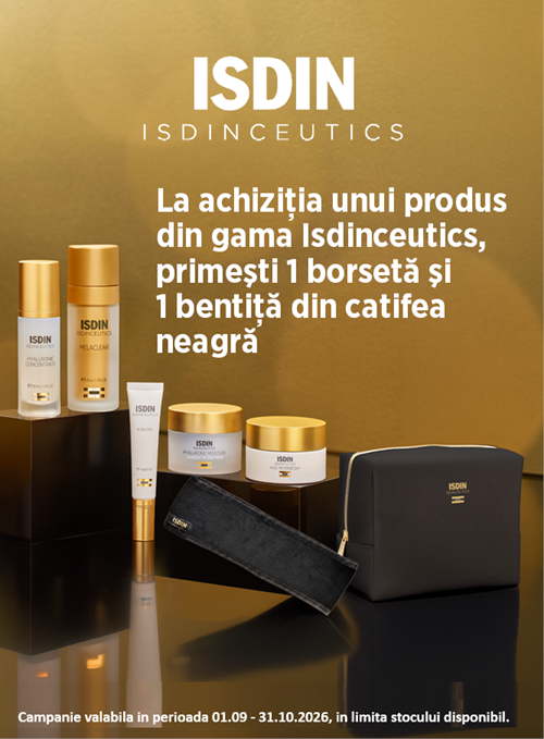 Isdin Produs Bonus Septembrie-Octombrie Bentita + Borseta