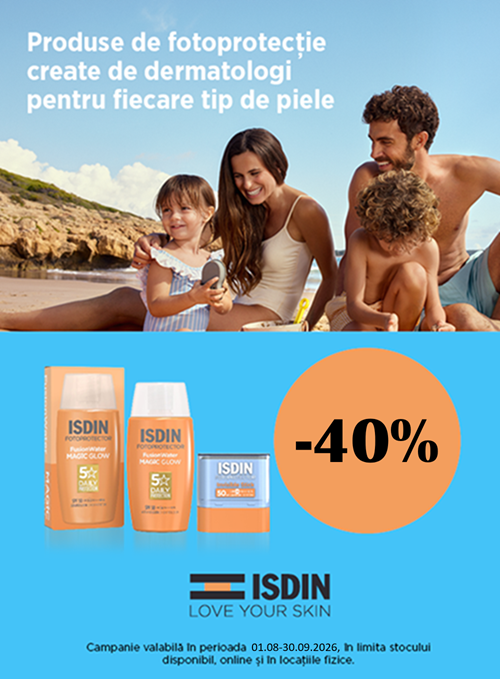 Isdin Sun 40% Reducere August-Septembrie