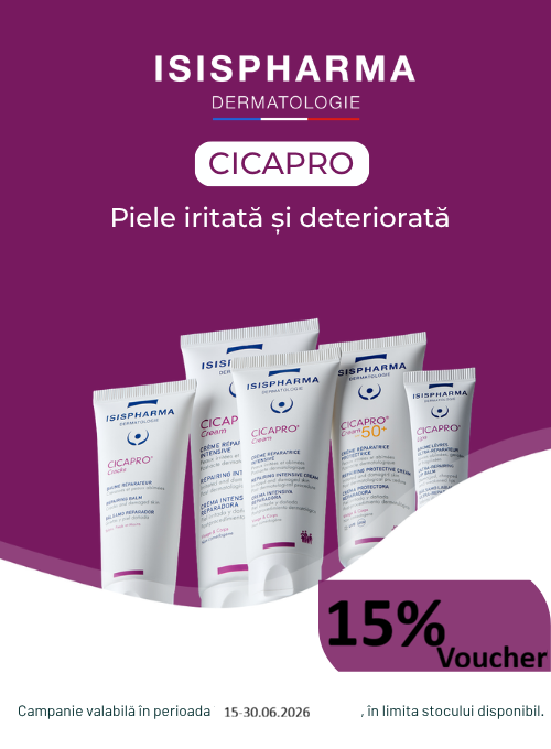 Isispharma Cicapro 15% Voucher aplicat in cos Iunie