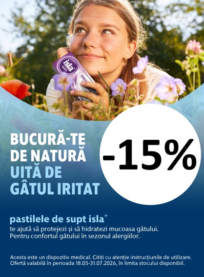 Isla 15% Reducere Mai-Iulie