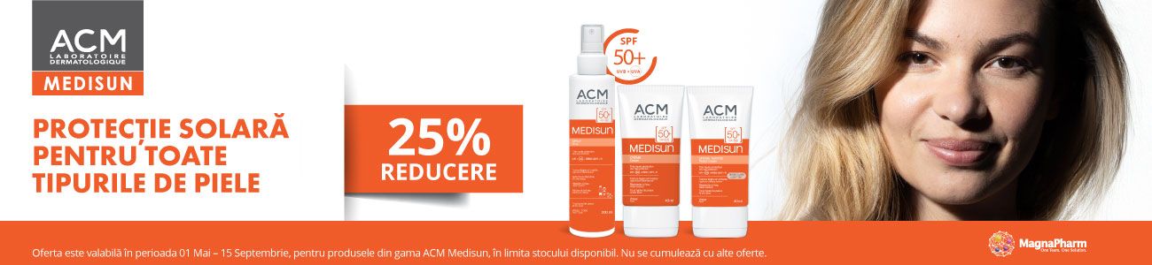 ACM Sun 25% Reducere Mai-Septembrie