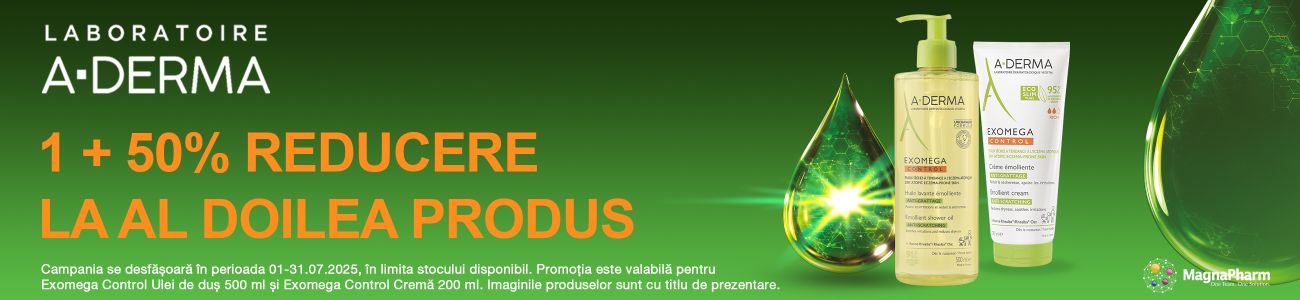 Aderma 1+50% Reducere la al 2-lea Iulie 