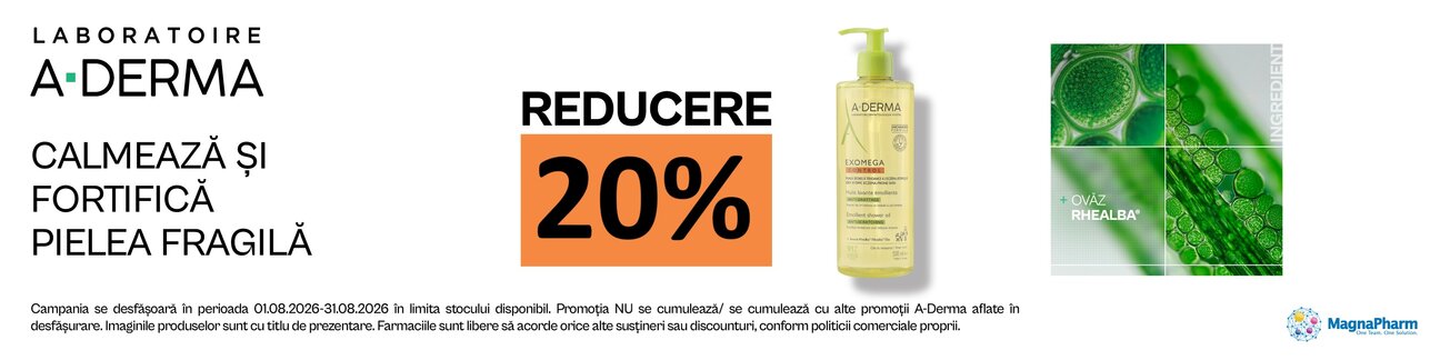 Aderma 20% Reducere August