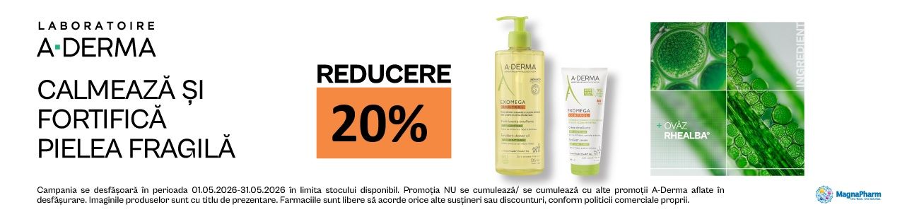 Aderma Exomega Control 20% Reducere Mai