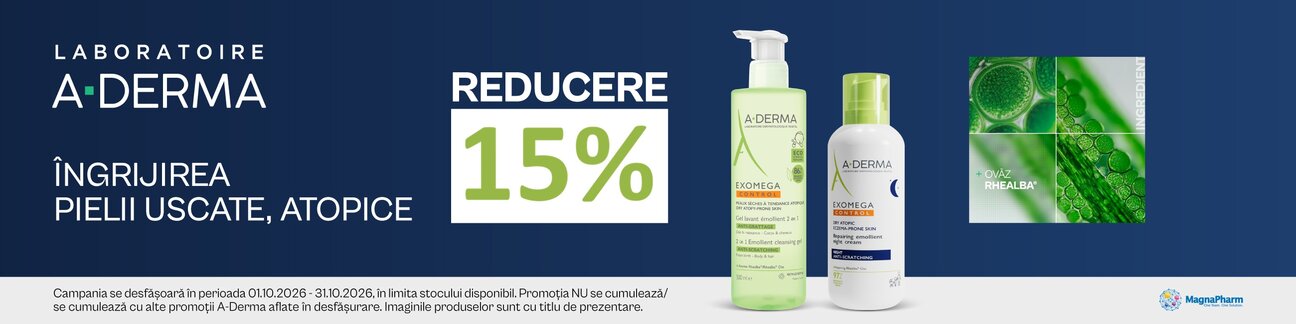 Aderma Exomega 15% Reducere Octombrie