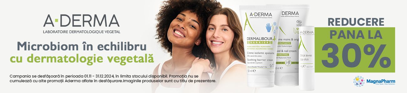 Aderma Pana la 30% Reducere Noiembrie-Decembrie