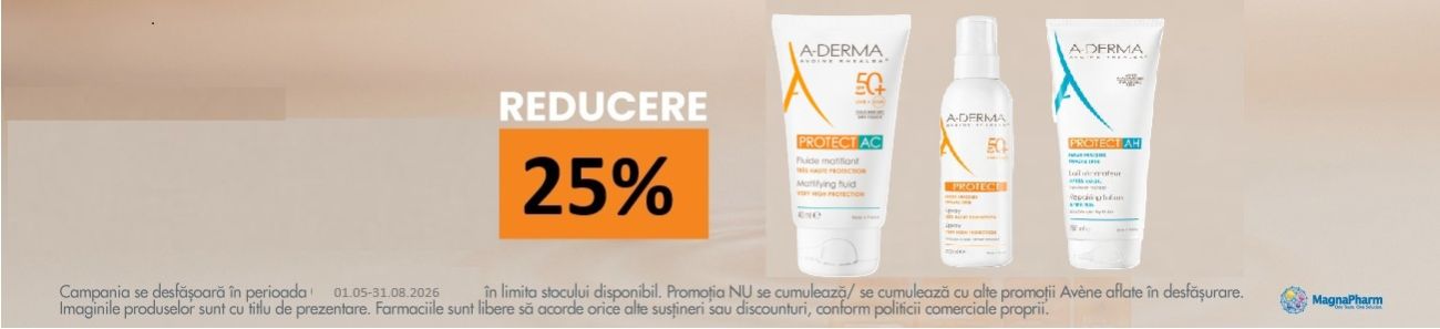 Aderma Protect 25% Reducere Mai