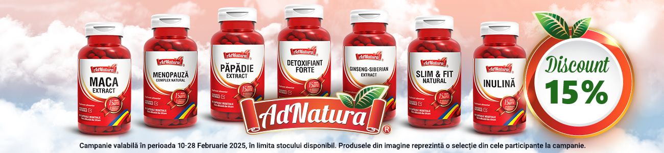 AdNatura 15% Reducere Ferbuarie