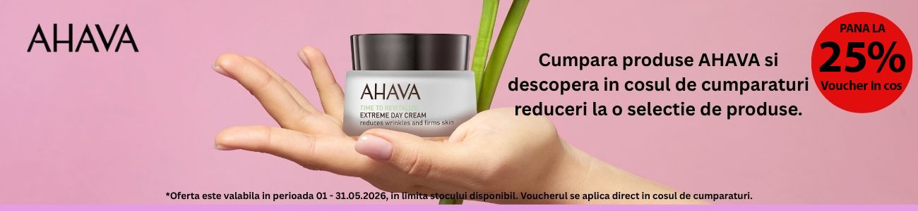 Ahava Pana la 25% Voucher in cos Mai
