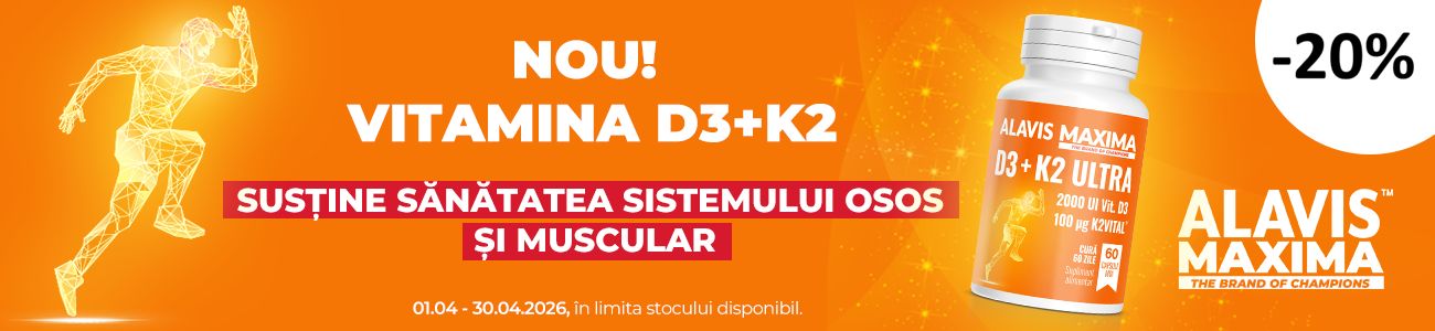 Alavis Maxima D3+K2 20% Reducere Aprilie