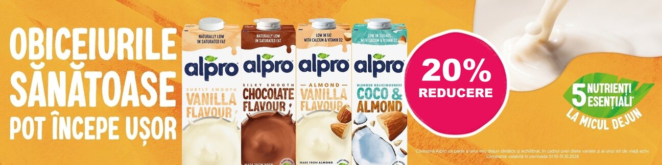 Alpro 20% Reducere Octombrie