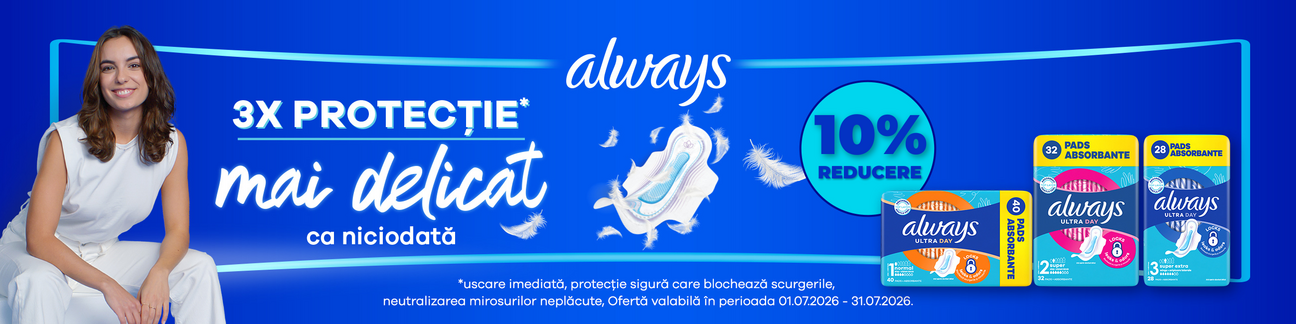 Always 10% Reducere Iulie