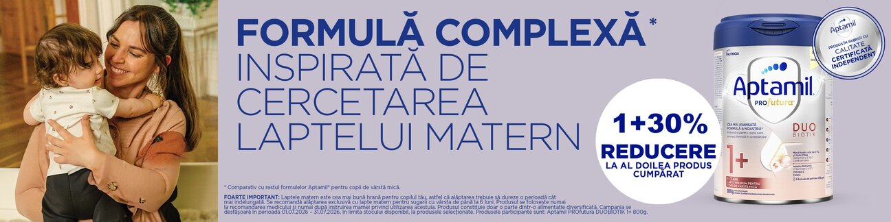  Aptamil ProFutura 1+30% Reducere la al doilea Iulie