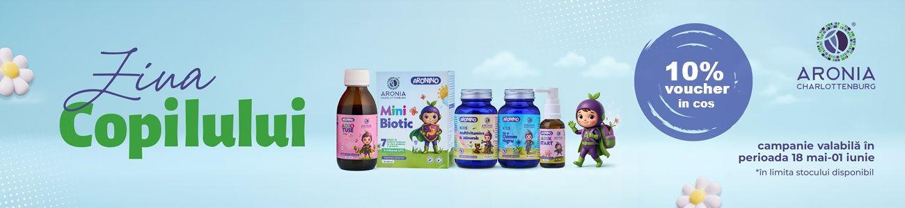 Aronia 10% Voucher in cos Ziua Copilului