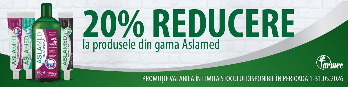 Aslamed 20% Reducere Mai