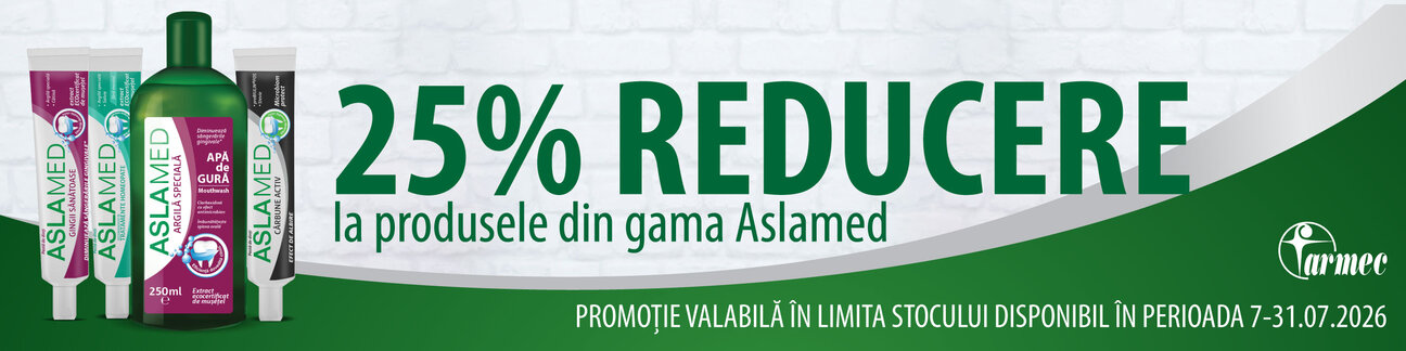 Aslamed 25% Reducere Iulie