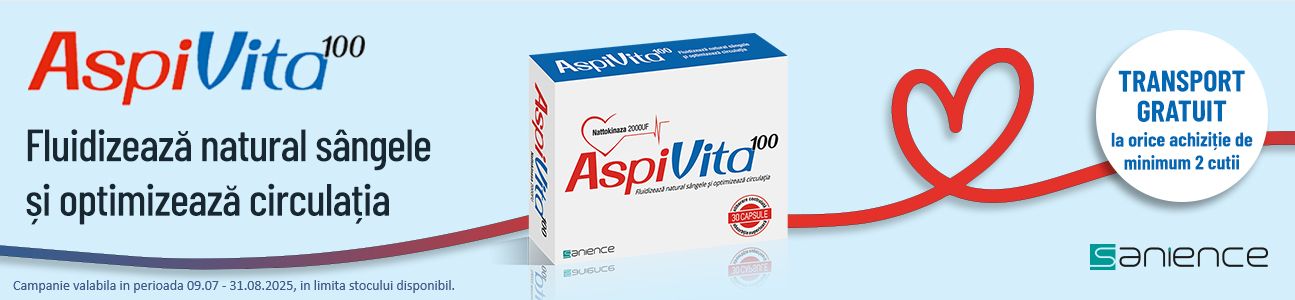 Aspivita Transport Gratuit Iulie-August