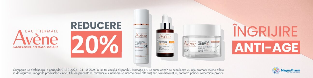 Avene 20% Reduceree Octombrie