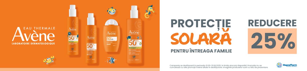Avene 25% Reducere Mai-August