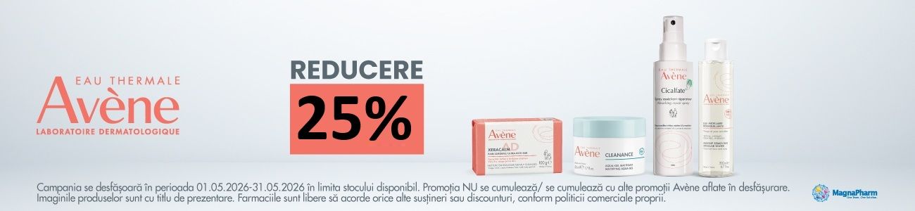 Avene 25% Reducere Mai