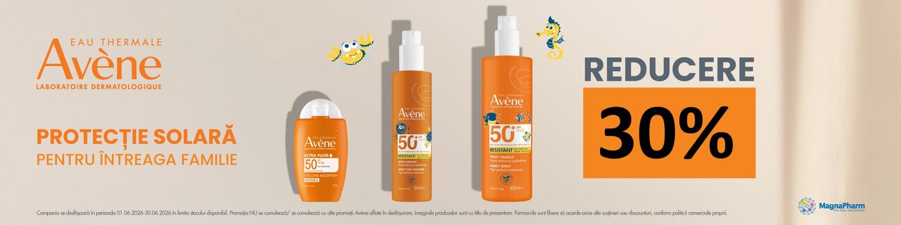 Avene 30% Reducere Iunie-August