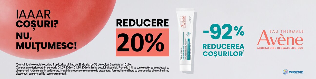  Avene Cleanance 20% Reducere Septembrie-Octombrie