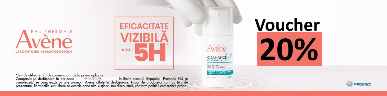 Avene Cleanance 20% Voucher in cos Septembrie