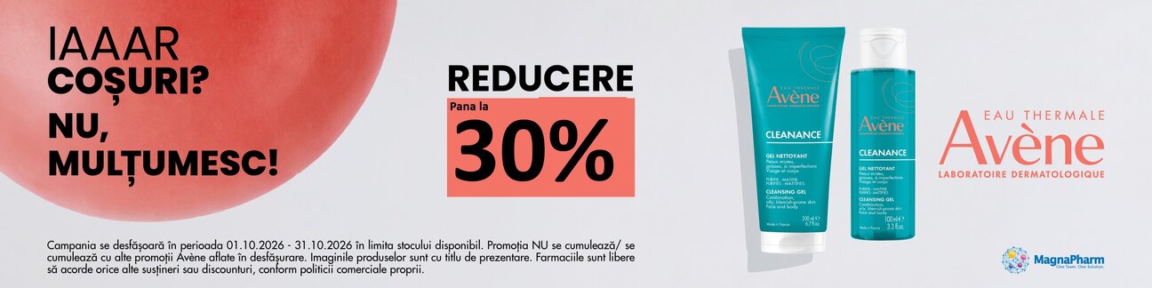Avene Cleanance Pana la 30% Reducere Octombrie