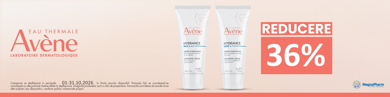 Avene Hydrance 36% Reducere Octombrie