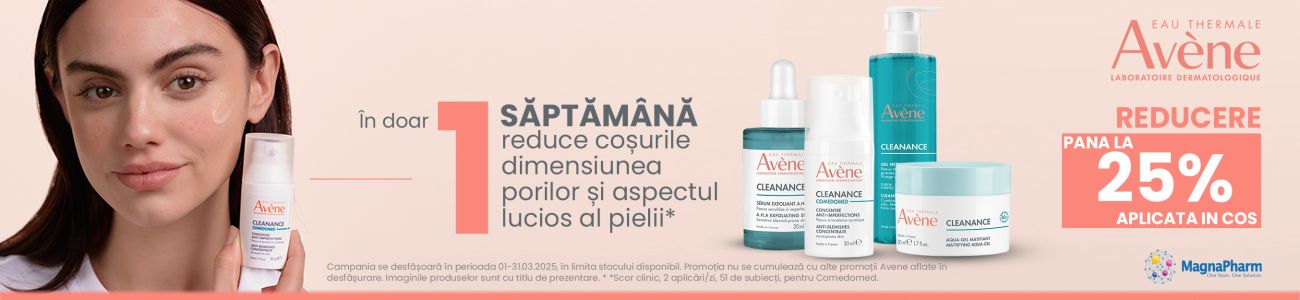 Avene Pana la 25% Reducere in cos Martie