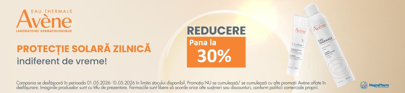 Avene Pana la 30% Reducere Importanta Protectiei Solare