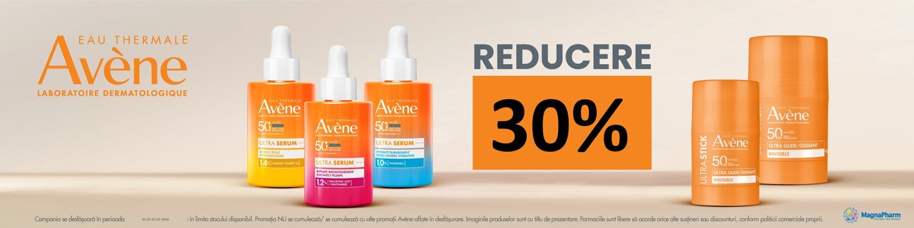 Avene Sun Care 30% Reducere Iulie