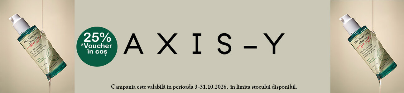 AXIS-Y 25% Voucher in cos Octombrie 