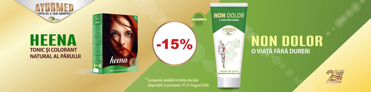 Ayurmed 15% Reducere August