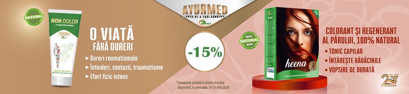 Ayurmed 15% Reducere Mai