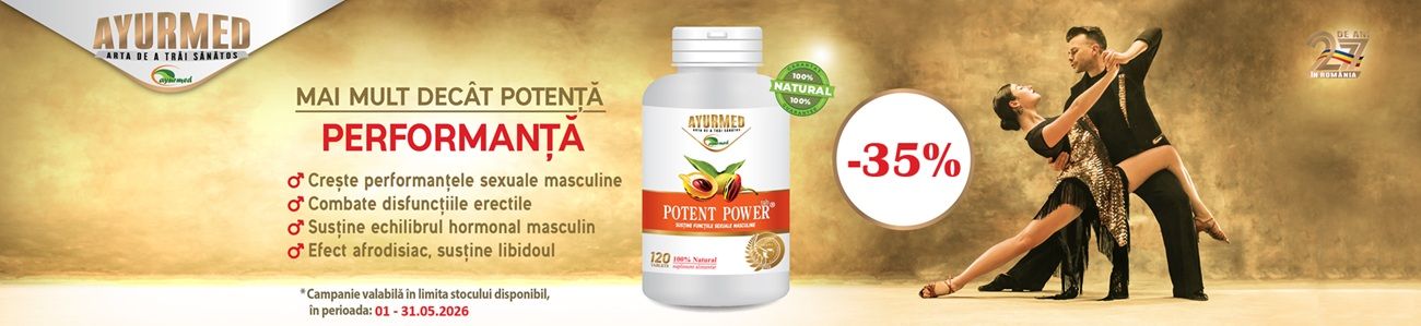 Ayurmed Potent Power 35% Reducere Mai