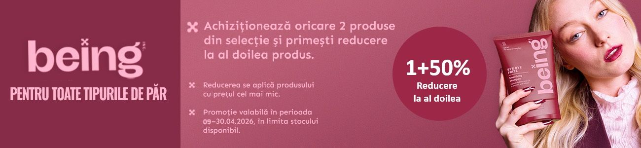 Being  1+50% Reducere la al 2-lea Aprilie