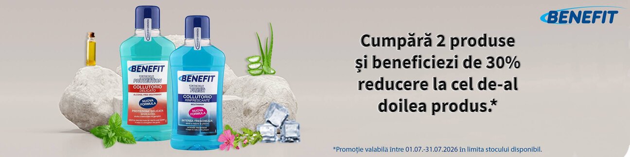 Benefit 1+30% Reducere la al 2-lea Iulie