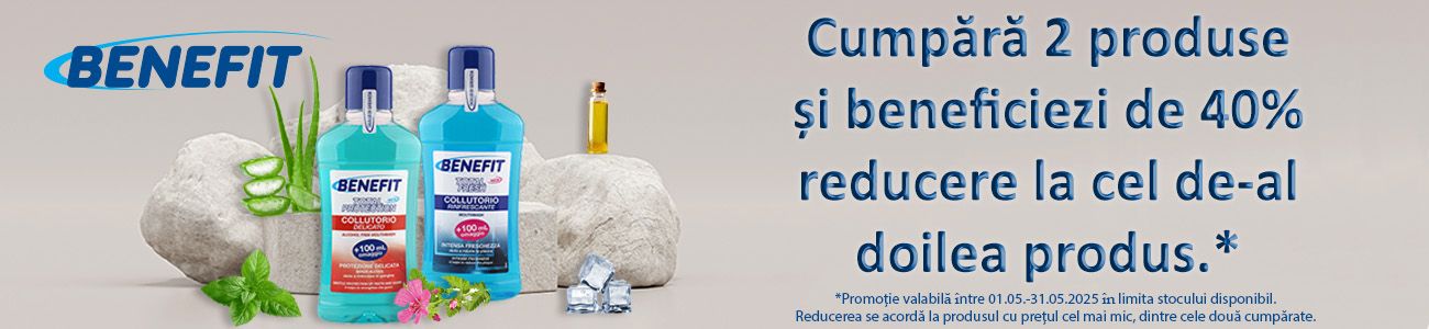 Benefit 1+40% Reducere la al 2-lea Mai