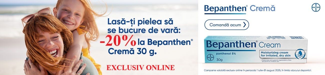Bepanthen 20% Reducere Iulie-August
