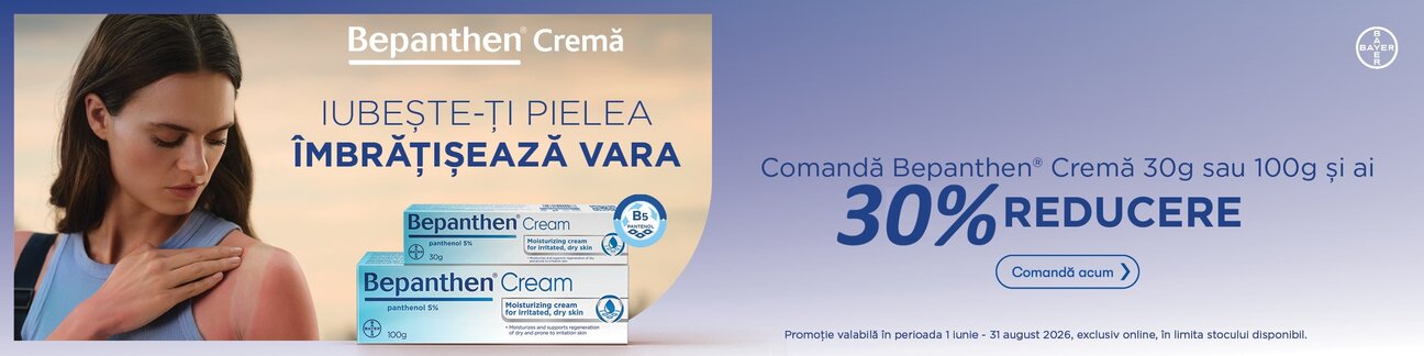 Bepanthen 30% Reducere Iulie-August Exclusiv Online