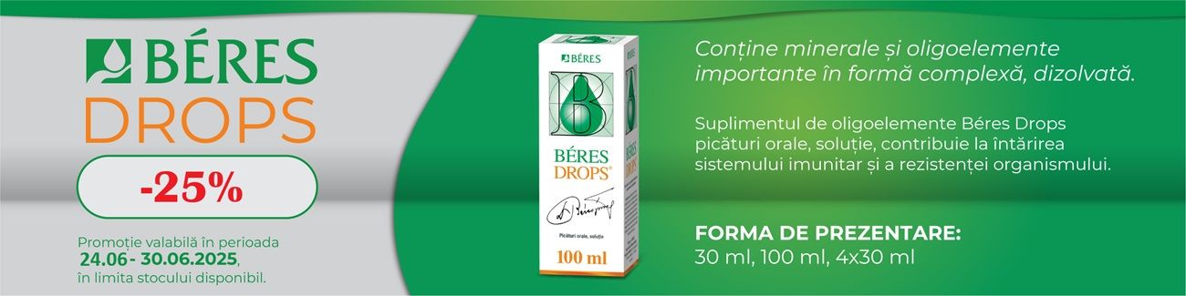 Beres 25% Reducere In Cos Mai-Iunie