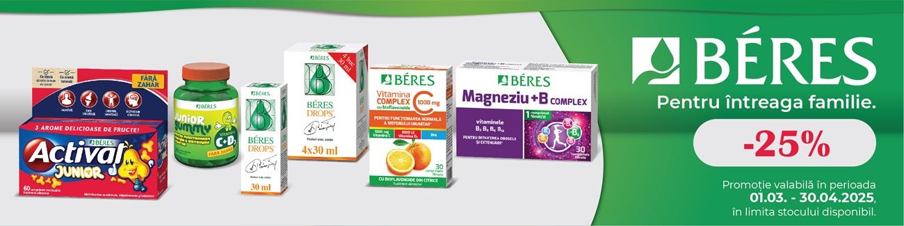 Beres 25% Reducere Martie-Aprilie