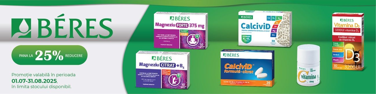Beres Pana La 25% Reducere Iulie-August