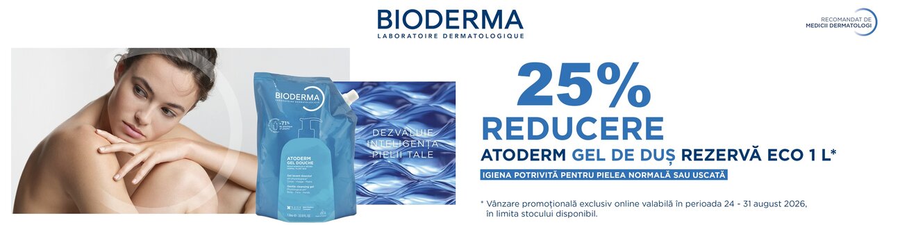 Bioderma Atoderm 25% Reducere August Exclusiv Online