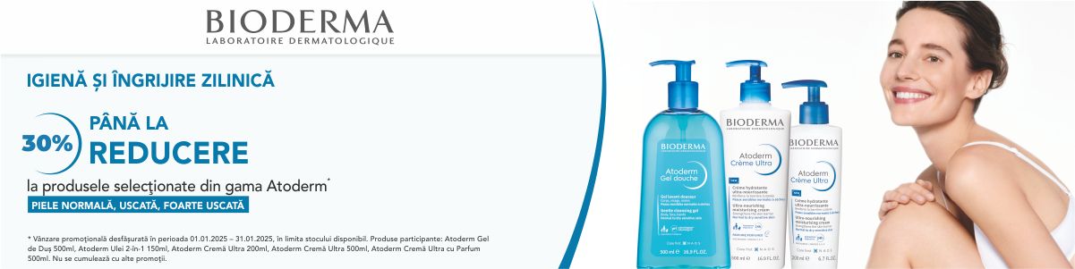 Bioderma Atoderm Pana la 30% Reducere Ianuarie 