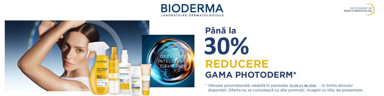 Bioderma Photoderm Pana la 30% Reducere Aprilie- August