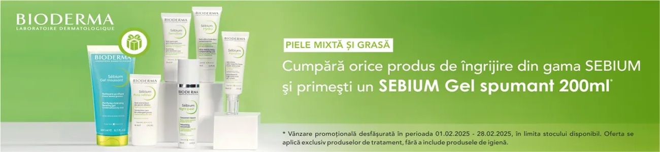 Bioderma Sebium Produs Bonus Februarie