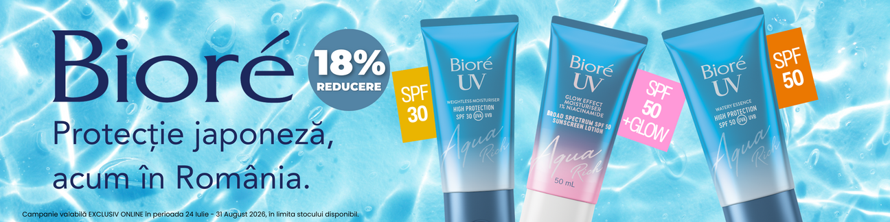 Biore 18% Reducere Iulie-August EXCLUSIV ONLINE