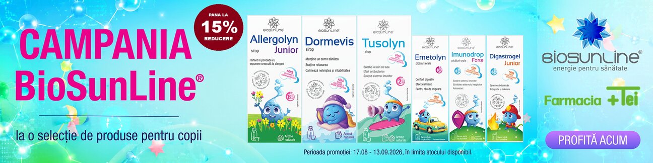 Biosunline Pana la 15% Reducere Back to School